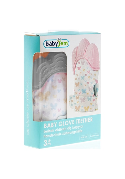 Babyjem Diş Kaşıyıcı Eldiven 3-12 Ay Gri