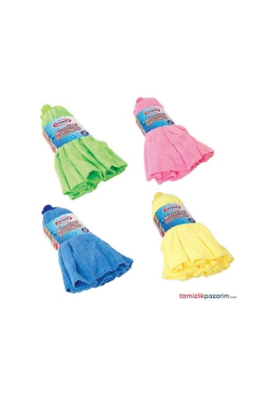 Ceymop Vidalı Mikrofiber Havlu Mop Çok Renkli