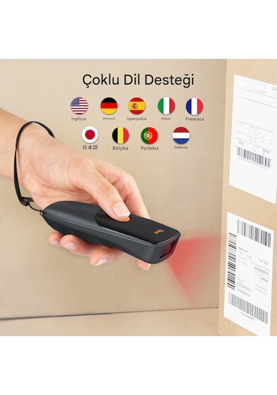 Tera 1300 Kablosuz 1d 2d Qr Barkod Okuyucu