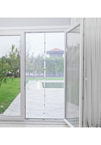 Mıknatıslı Sineklik Kapı 90 X 210 Cm Böcek Perdesi Balkon Kapısı Sinek Perdesi Metal