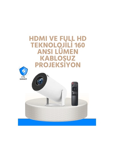 Kablosuz Kablolu Bağlantı Seçenekli Ev Tipi Projeksiyon