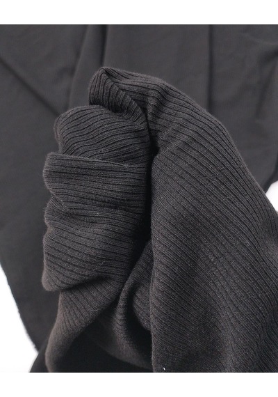 Siyah Kaşkorse Örme Kumaş Esnek Yumuşak Bodylik & Bluzluk En: 100cm-11720