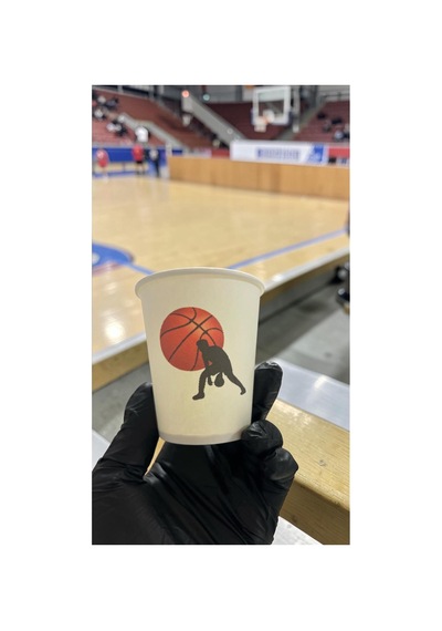 Basketbol Temalı Doğumgünü Etkinlik Parti Karton Bardak 7 Oz 100 Adet 1