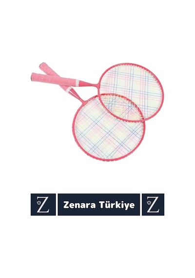 Premium Ergonomik Spor Etkinlik Fermuarlı Askılı Taşıma Çantalı 2 Raket 2 Tüy Topu Badminton Seti