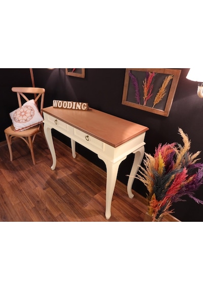 Wooding 120 Cm Çekmeceli Masif Krem Naturel Dresuar (548588647) Krem