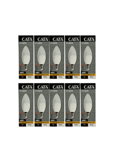 Ct-4079 7w 6400k Beyaz Işık E14 Duylu Led Buji Ampul 10 Adet