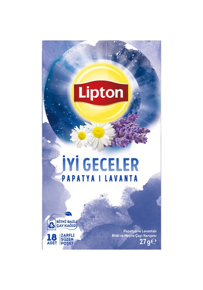 Lipton İyi Geceler Papatya Lavantalı Bitki Çayı18'li 27 G - 6 Adet Tarı