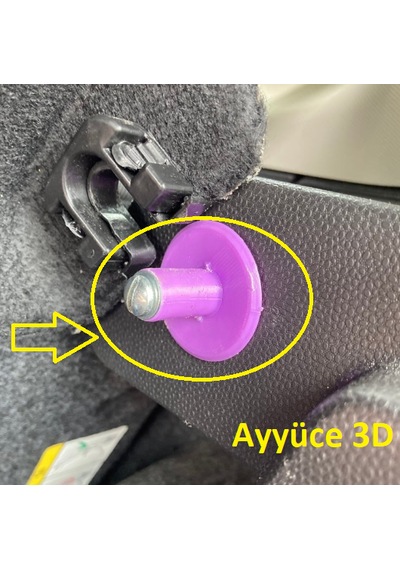 Ayyüce 3d, Ford Fiesta 07-21 Bagaj Pandizot Ayak Pimleri, 2 Adet, Siyah -