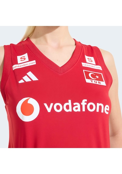 Adidas Türkiye Voleybol Milli Takımı Kadın Voleybol Kırmızı Forma Km7474