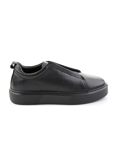 Bambi Siyah Napa Hakiki Deri Erkek Sneaker E01803450543