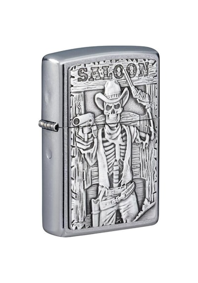 Zippo Çakmak Saloon Skull Emblem Design 49298-083535