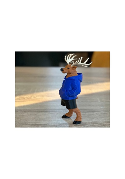 Kapüşonlu Geyik Figürü 10cm