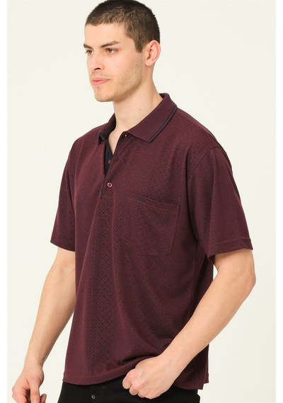 T0732 Dewberry Erkek T-shırt-bordo Bordo