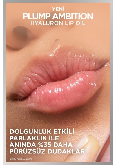 L'Oréal Paris Plump Ambition Hyaluron Lip Oil Besleyici ve Nemlendirici Dudak Parlatıcısı 601 Worth It L'Oréal Paris Plump Ambition Hyaluron Lip Oil Besleyici ve Nemlendirici Dudak Parlatıcısı 601 Worth It