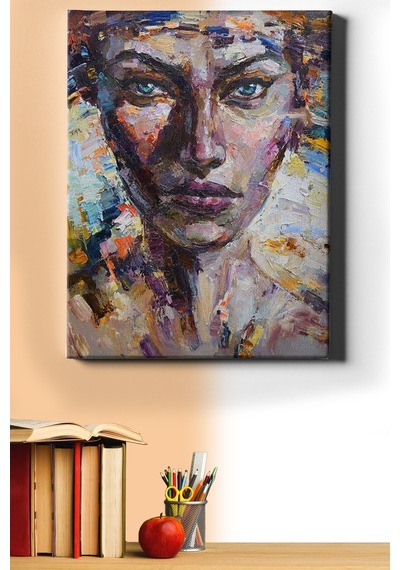 Webstyle Sayılarla Boyama Seti Kasnaklı Renkli Kadın 4 60 X 75 Cm