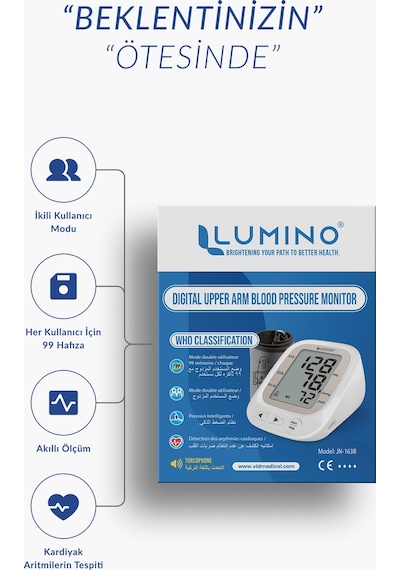 Lumino JN-163B İngilizce Konuşan Tansiyon Aleti