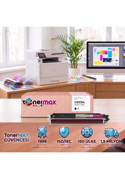 Hp Laserjet Pro Cp1025nw Ce313a Kırmızı Uyumlu Toner Çipli