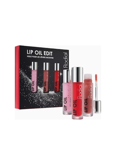 Rodial Lip Oil Trio, 3 Lü Dudak Yağı Seti Dudak Parlatıcıları Çok Renkli