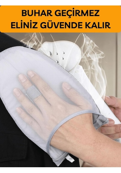 Beylini Buharlı Ütü Eldiveni Mini Ütü Pedi Sıcaklık Buhar Geçirmez Ütü Masası Eldiveni Taşınır Bez 15x25 C