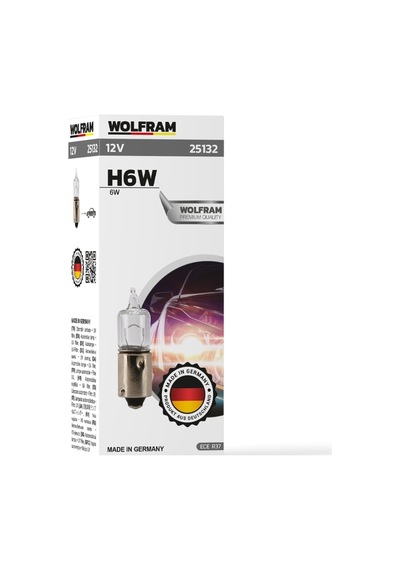 H6 Ampul Civalı Mercekli 12v 6w 10 Adet - Wolfram 25132
