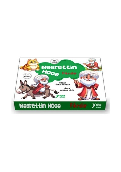 Yuva Nasrettin Hoca Fıkraları 1.sınıf Hikaye Seti 10lu 19,5x27cm 16şar Syf
