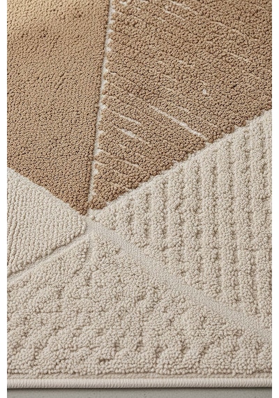 Terra Geometrik 2 Li Banyo & Klozet Paspas Takımı Kahverengi