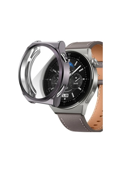 Mmb-trade Huawei Watch Gt2 46mm Dota Camlı Kasa Ekran Koruyucu - Uzay Grisi Mmbz