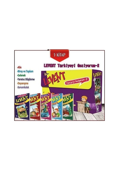 Timaş Çocuk Yayınları / Levent Türkiyeyi Geziyorum 2 / (5 Kitap)