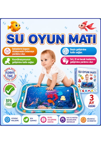 Su Oyun Matı , Tummy Time Test Raporlu 1 Adet