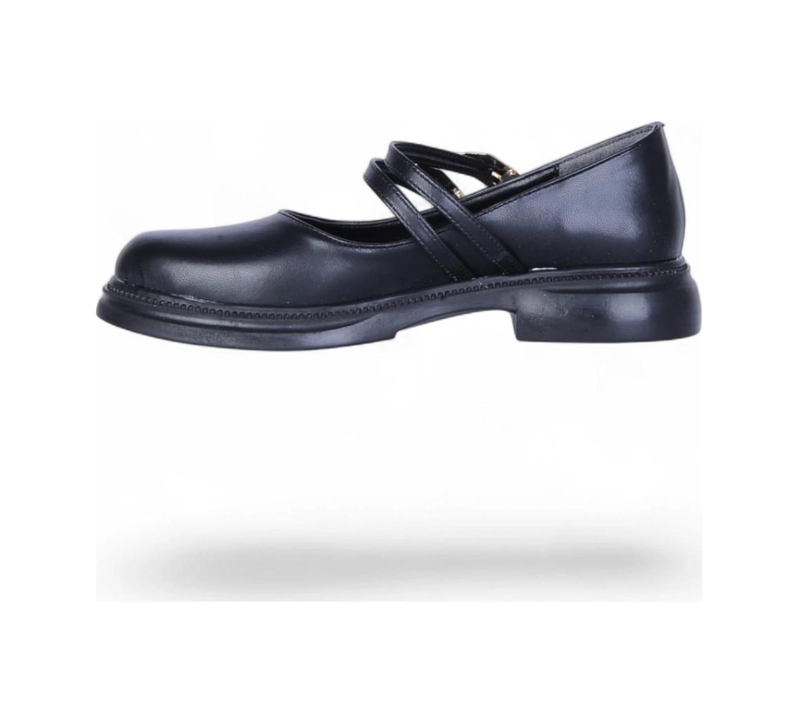 Scarletta S12 Cilt Siyah Kadın Loafer Ayakkabı Siyah