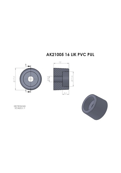 Cateksss 16 Lık Pvc Pul Siyah - 58 Li Paket