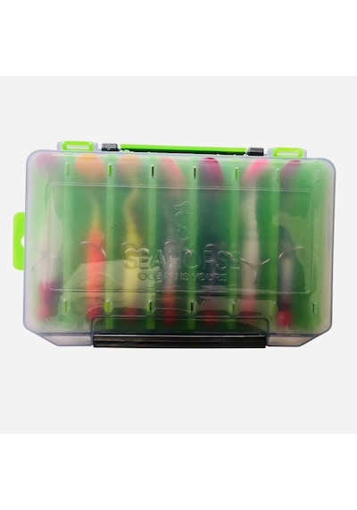 Captain Style Soft 10cm 22gr Turna Mix Set Çift Traflı 14 Gözlü Kutu 7ad Silikon Yapay Yem