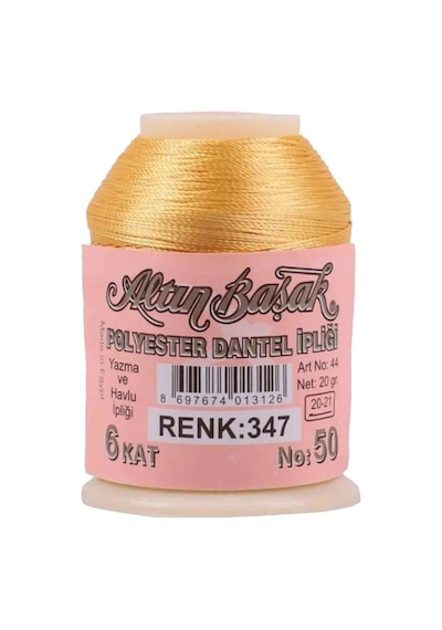 Hubrendy Tedarik 3 Adet Altınbaşak Oya Ve Dantel İpi 20 Gr - Royaleks - No: 347