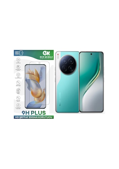 Tecno Camon 40 Premier 5g İle Uyumlu Şeffaf Esnek Nano Cam Ekran Koruyucu
