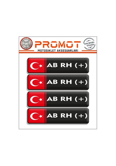 Kan Grubu 3d Sticker 4'lü Set 005 Diğer