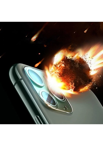 Apple     Uyumlu iPhone 12 6.1 Pro Full Tempered Kamera Koruyucu Kırılmaz Cam- 5775
