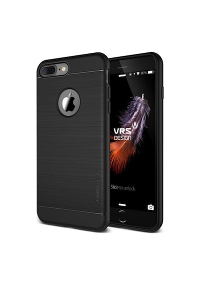 Vrs Design Apple Uyumlu iPhone 7 Plus İle Simpli Fit Kılıf Phantom Black Siyah