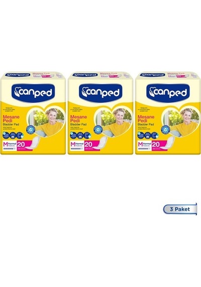 Canped Mesane Pedi Normal M Beden 20 Adet X 3 Adet PKT.CANPED.117 M