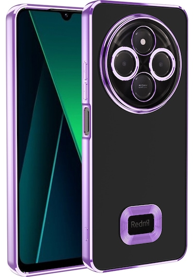 Xiaomi Redmi 14c 4g Kılıf Kamera Korumalı Logo Gösteren Zore Omega Kapak Sierra Mavi