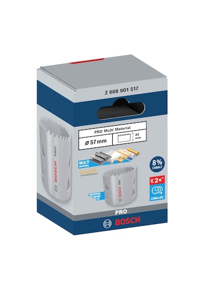 Bosch Pro 57 Mm Multi Vidalı Bi-metal Panç 2608901517