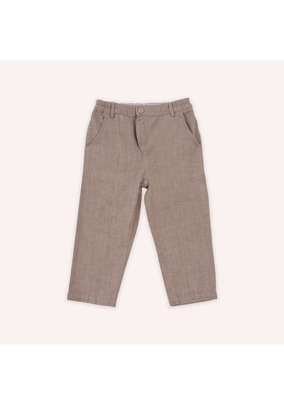 Panço Erkek Çocuk Beli Lastikli Pantolon Kahve