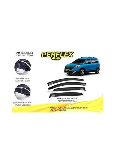 Perflex Pa4-dc04 Cam Ruzgarlıgı Classıc Tıp 4 Parca Lodgy 2012+