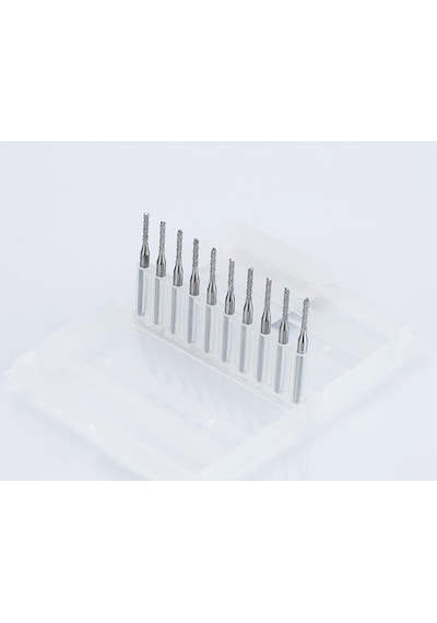 Tungsten Karbür Pcb Kesme Cnc Freze Ahşap Işleme 1.8Mm 10 Adet