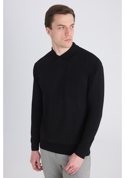 Twn Slim Fit Siyah Kazak 5ec060191206m Çok Renkli