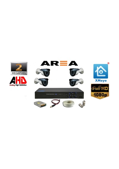 4 Kameralı 2Mp 1080P Full Hd Güvenlik Seti