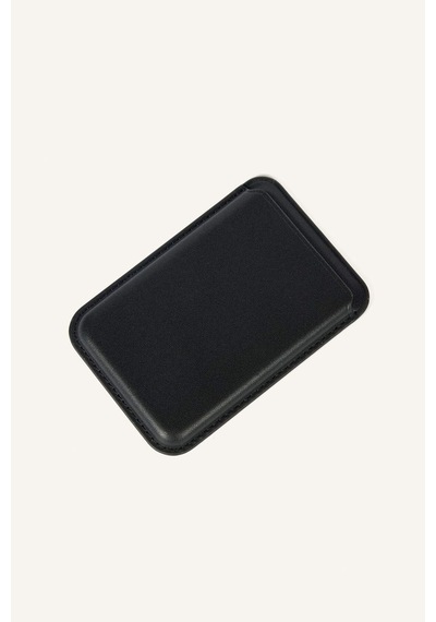 Defacto Magsafe Unisex Suni Deri Siyah Kartlık I6568axnsbk27 Siyah-bk27