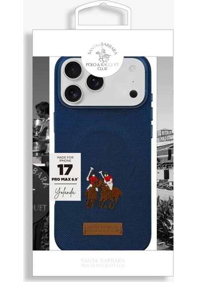Santa Barbara Polo Racquet Club Apple Uyumlu iPhone 17 Pro Max İçin Kılıf Yolanda Manyetik Şarja İşlemeli Dokuma Görünümlü Kapak Siyah Santa Barbara Polo Racquet Club Apple Uyumlu iPhone 17 Pro Max İçin Kılıf Yolanda Manyetik Şarja İşlemeli Dokuma Görünümlü Kapak Siyah