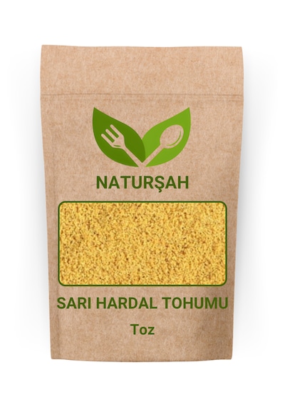 Naturşah Sarı Hardal Tohumu Toz - Öğütülmüş 250 Gr / Sinapis Alba