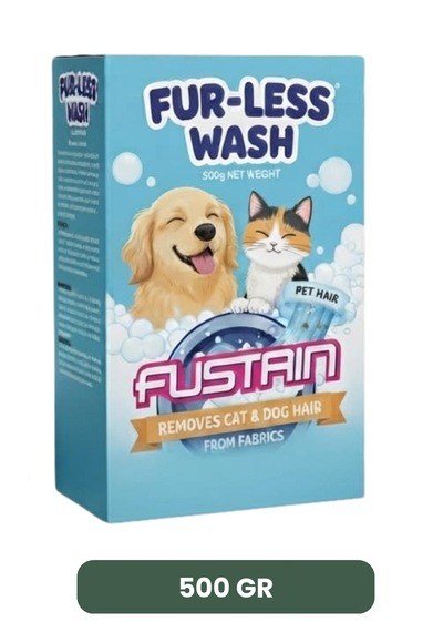 Fustaın Furless Wash: Kedi Köpek Kılı Temizlik Deterjanı. Evcil Dostlarınızın Tüy Sorunlarına Son, Çamaşırlarınız Yepyeni