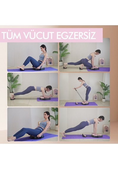 Çok Fonksiyonlu Mekik Aleti Ev Kol Üst Vücut Karın Ve Core Egzersiz Cihazı + Pilates Çorabı